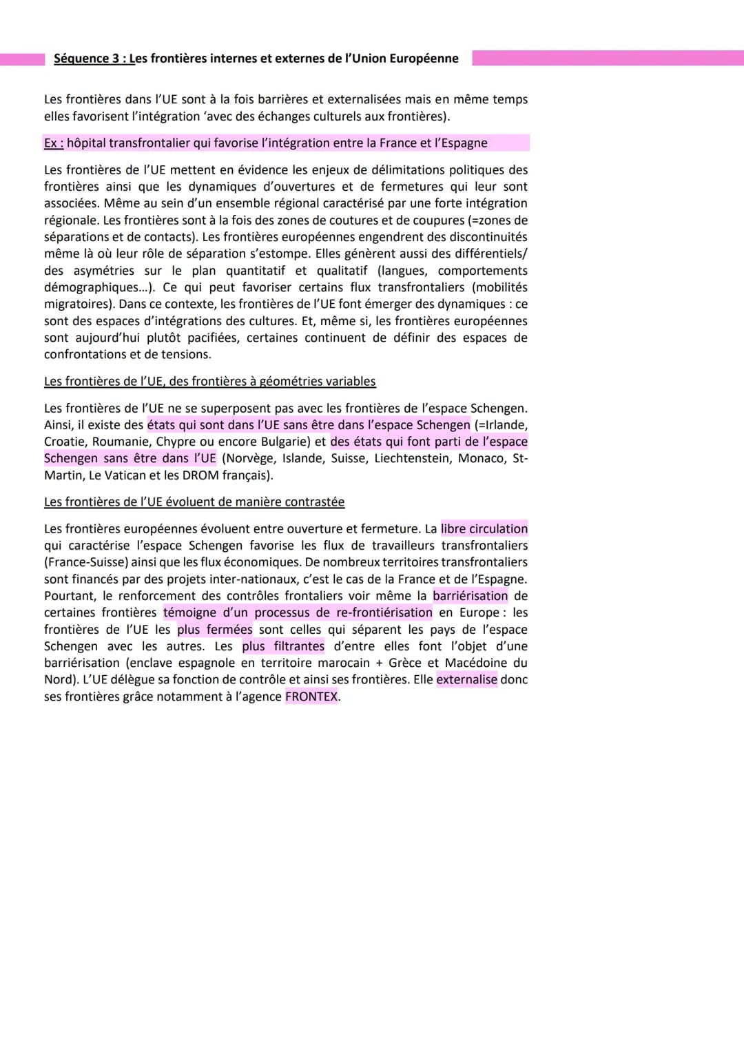Thème 1 : Etudier les divisions polítiques du monde:
Les frontières
Séance 1: Introduction : Les frontières dans le monde d'aujourd'hui
Fron