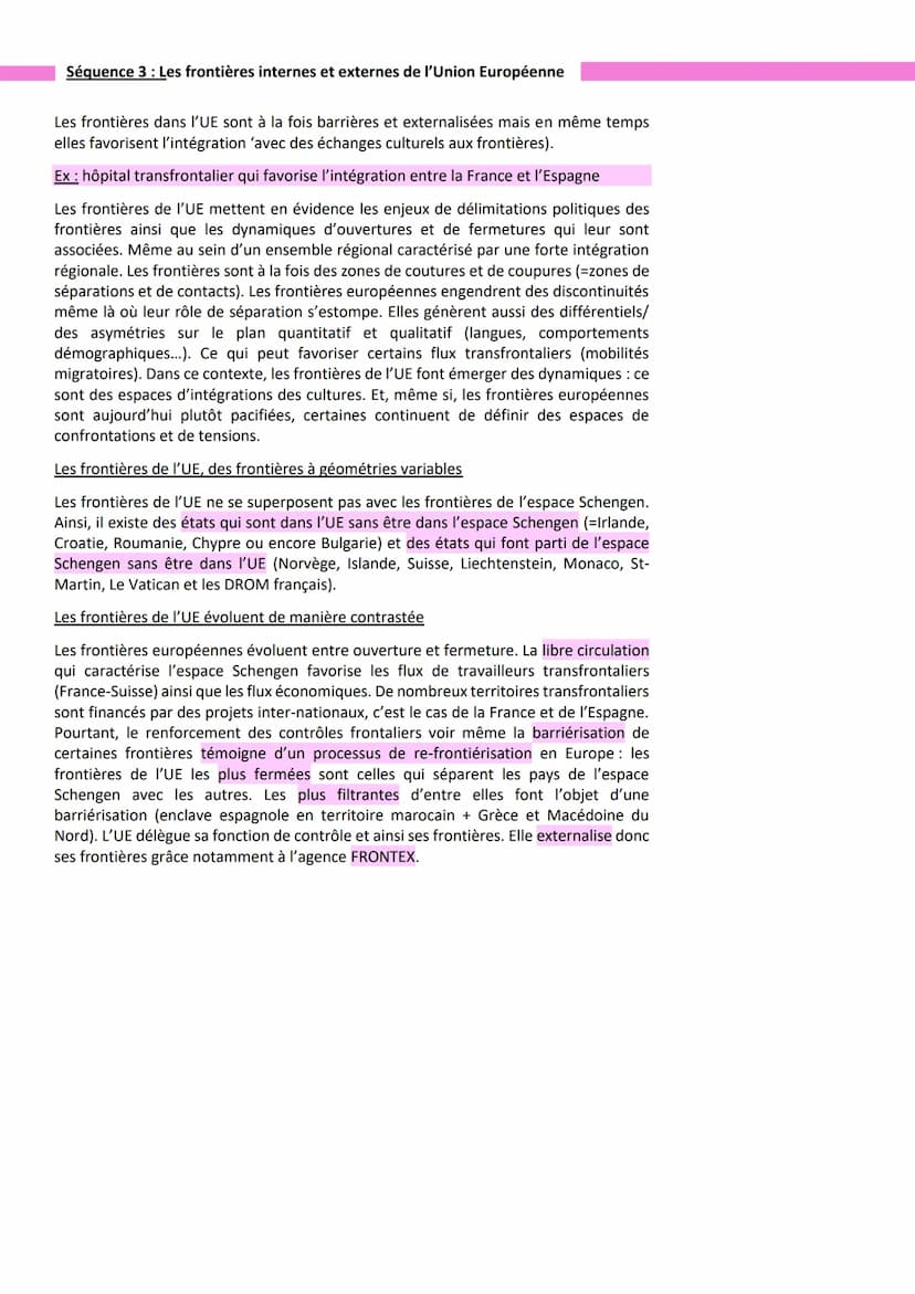 Thème 1 : Etudier les divisions polítiques du monde:
Les frontières
Séance 1: Introduction : Les frontières dans le monde d'aujourd'hui
Fron