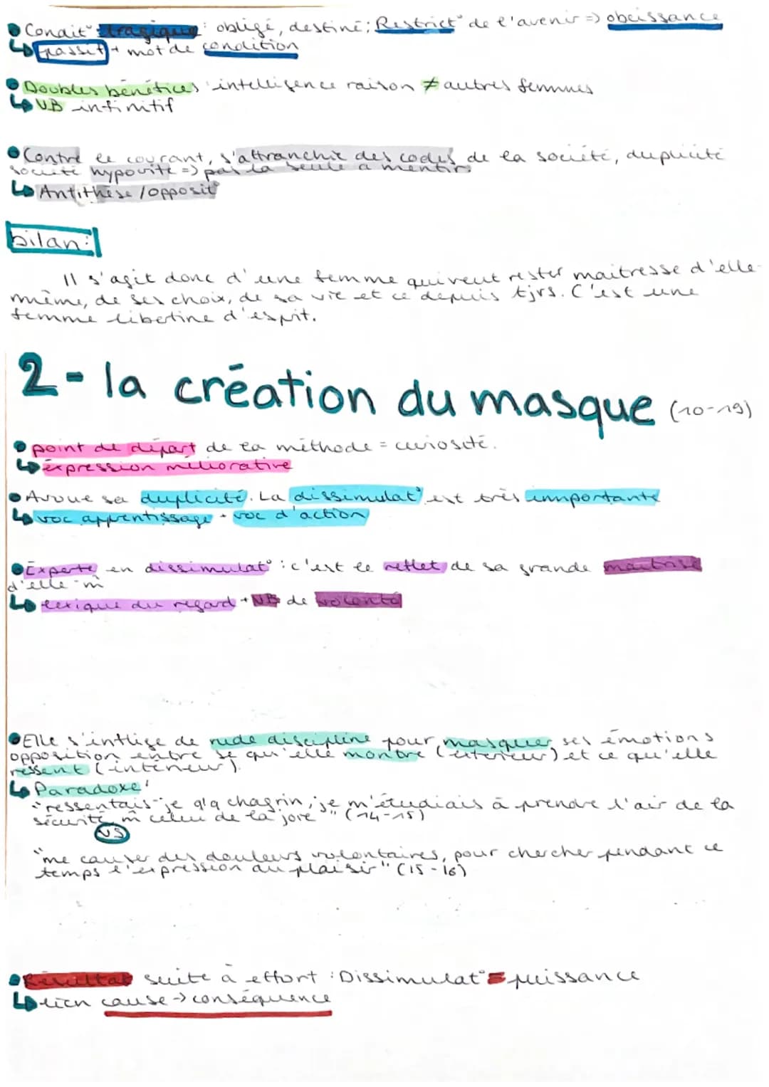 TEXTE A
Les Liaisons Dangereuses, Laclos
"Lettre 81"
Mlan
L'autoportrait d'une
Comment l'auteurs, un homme,
femme qui se veut libre (1-3) (m