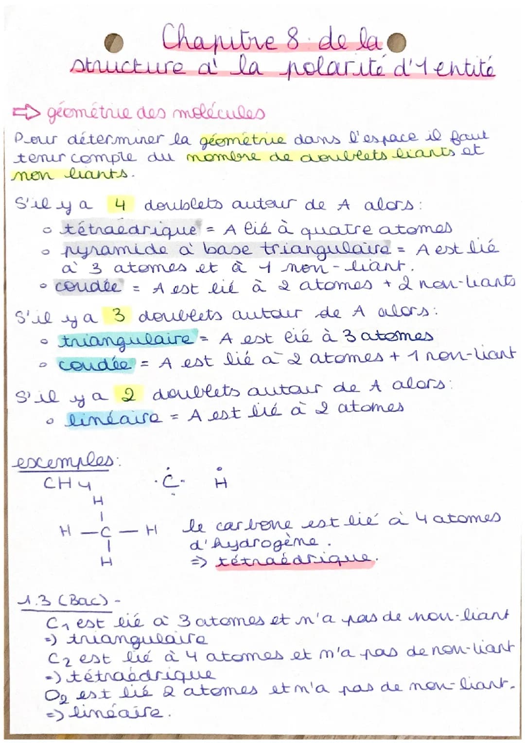 De la structure à la polarité de l’entité 