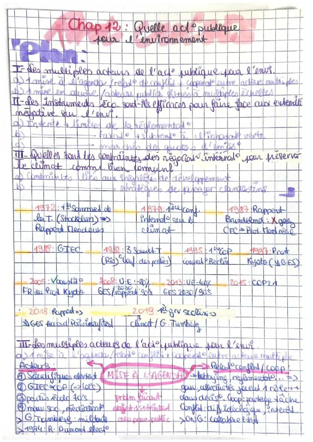 SES, Quelle action publique pour l’environnement  