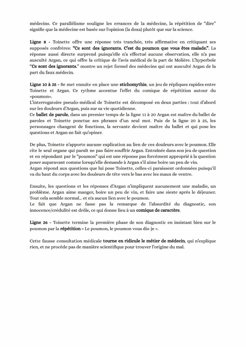 Lecture Linéaire 18 - Toinette médecin
INTRODUCTION -
Molière était un homme de théâtre très complet, dramaturge, metteur en scène,
comédien