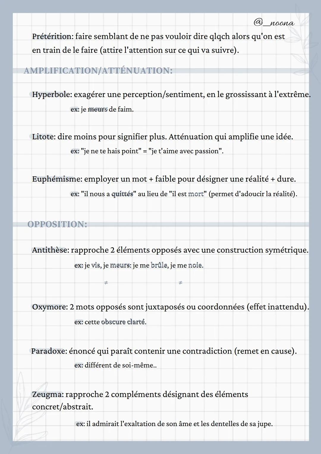 # Figures de style
@_noona

LA FIGURE DE STYLE EST UN PROCÉDÉ QUI CONSISTE À EXPRIMER UNE IDÉE ET À
L'ENRICHIR AU-DELÀ DE LA SIMPLE COMMUNIC