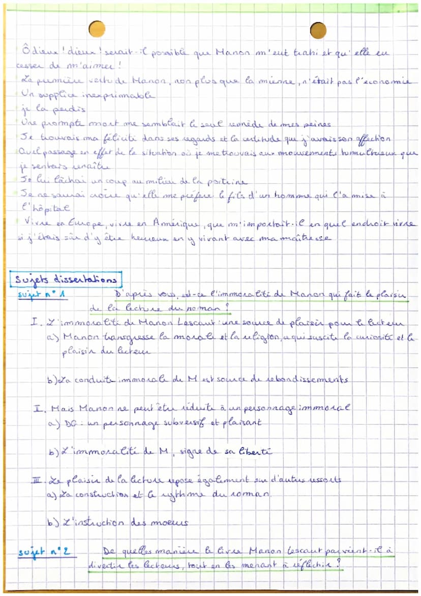 Général
Infos.
Manon Lescaut
Abbé Prévost
H
→Abbé Prévert, 1731 conman narrativize, realisme+ nationalisme + Lumieres
effet de reels w
->sus