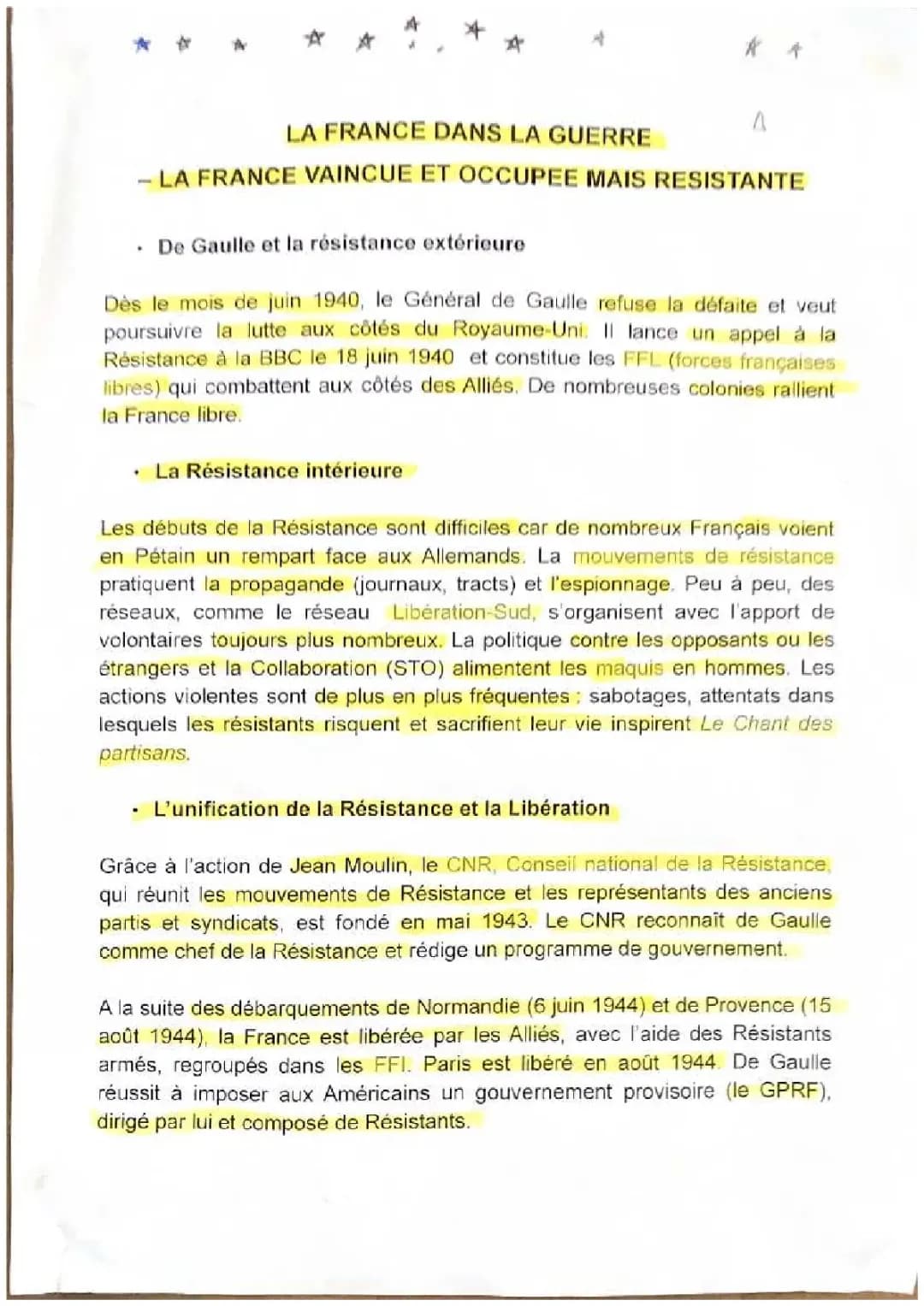 La France dans la guerre 