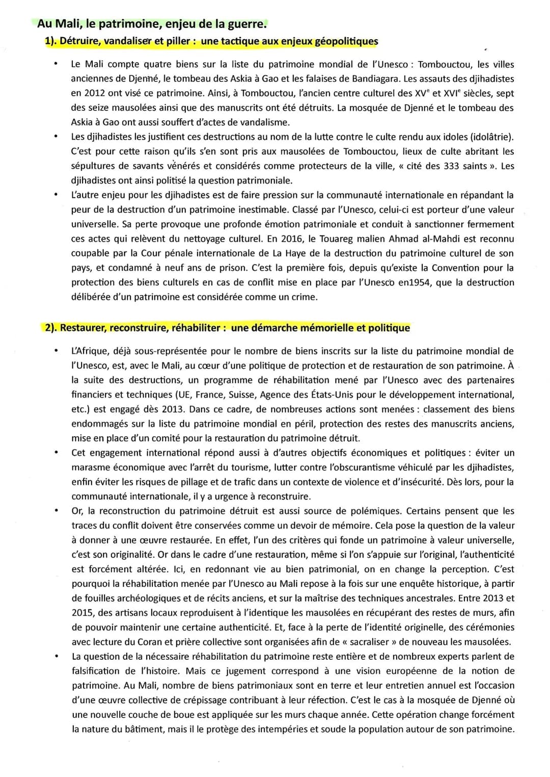 Paris : entre protection et nouvel urbanisme
1). Un aménagement du territoire tourné vers la protection patrimoniale
●
●
●
Du fait de la ric