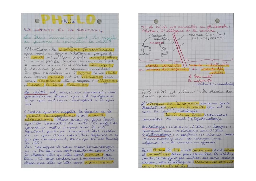 La Vérité et La Raison en Philosophie - Dissertation et Explications