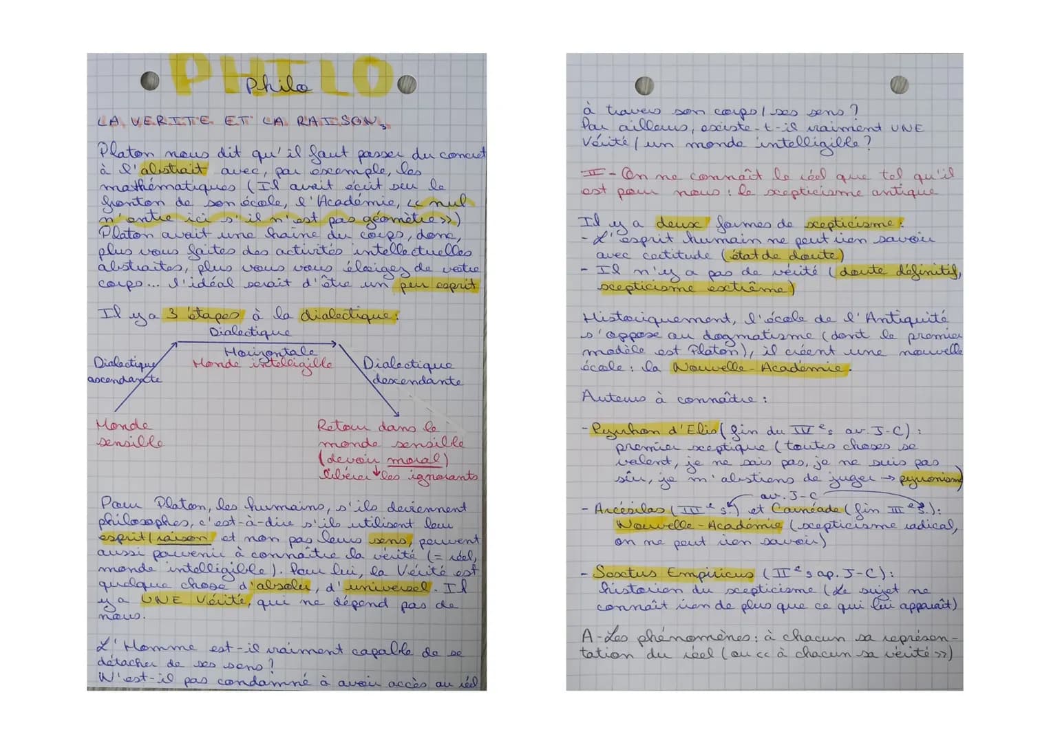OP Phileo
ET LA RAISON,
LA VERITE
Les êtres humains sont ∙ils capables
de parvenir à connaître la vérité ?
que nous a
Attention: le problème