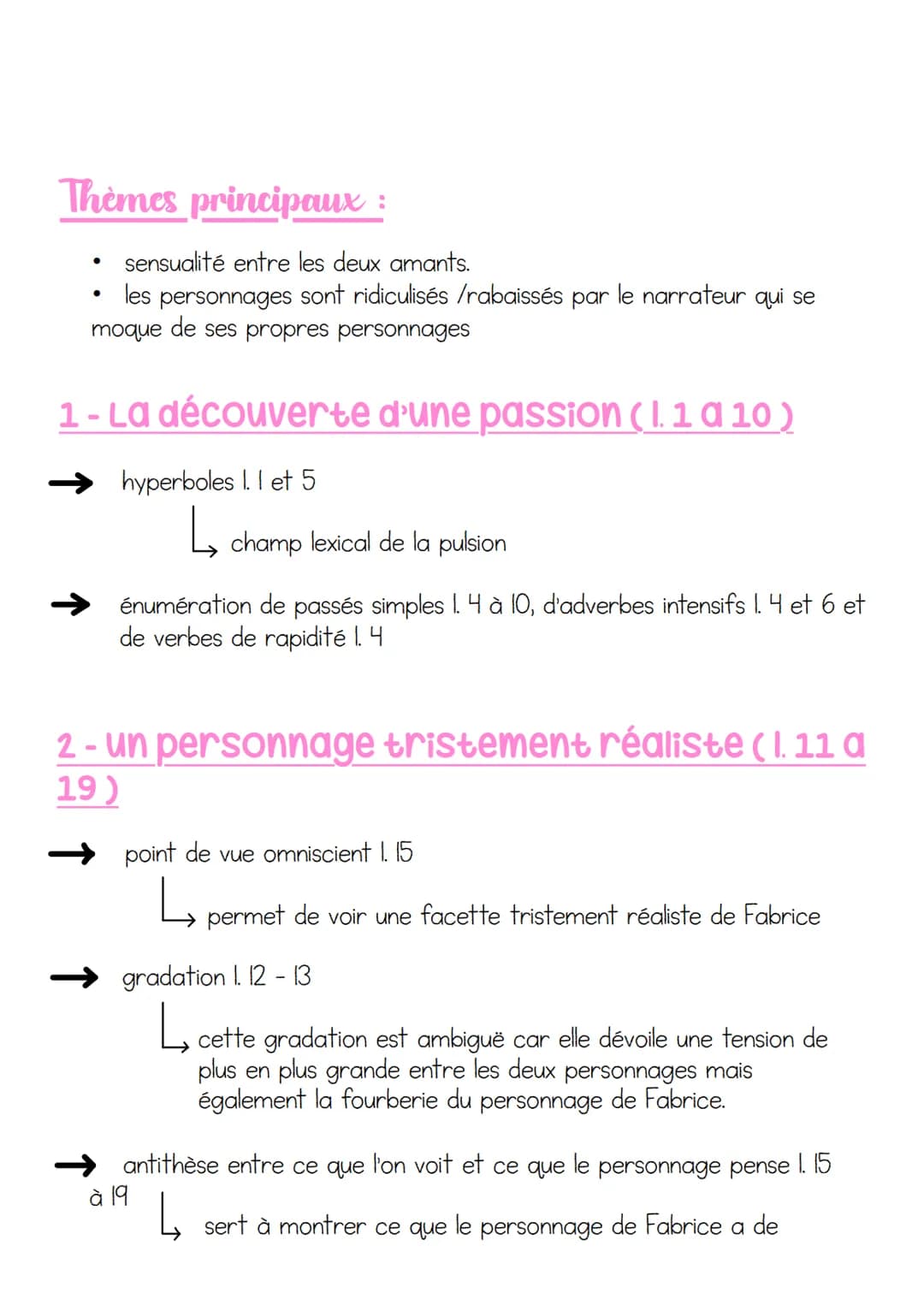 Texte 5
LA CHARTREUSE DE PARME STENDHAL - CHAPITRE
25
Accroche :
«
Fabrice ne put résister à un mouvement presque
involontaire. Aucune résis