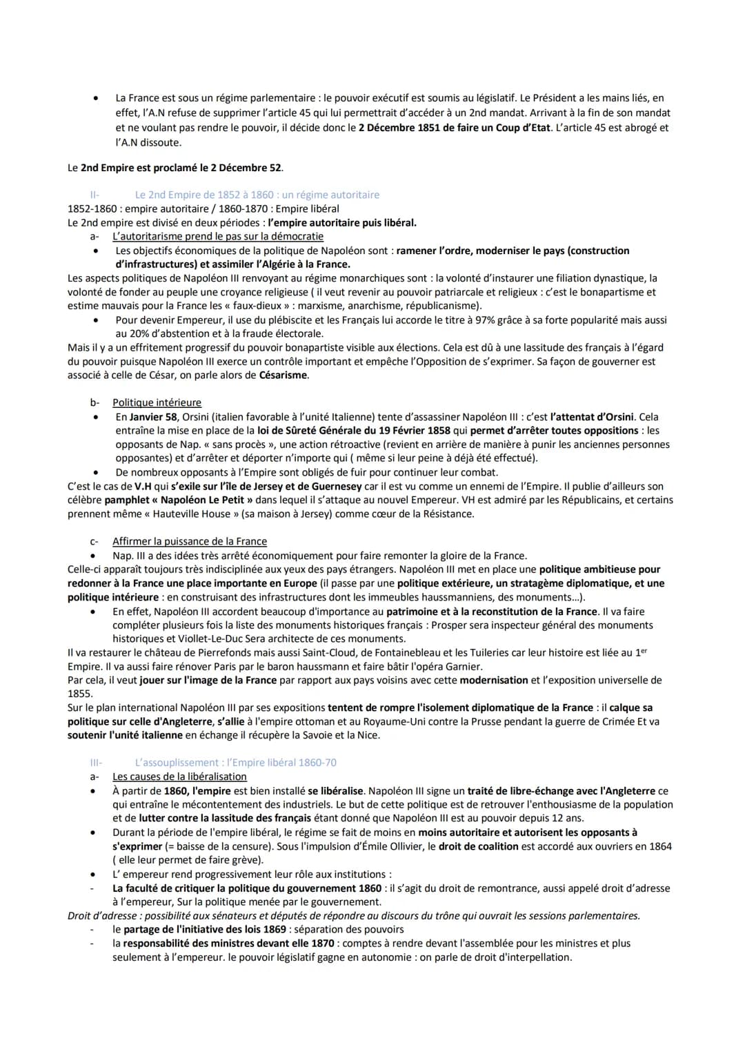 La Révolution de 1789-99 a engendrée deux réactions en France :
→ une adhésion aux principes de 89: rejet de l'absolutisme
→ rejet massif de