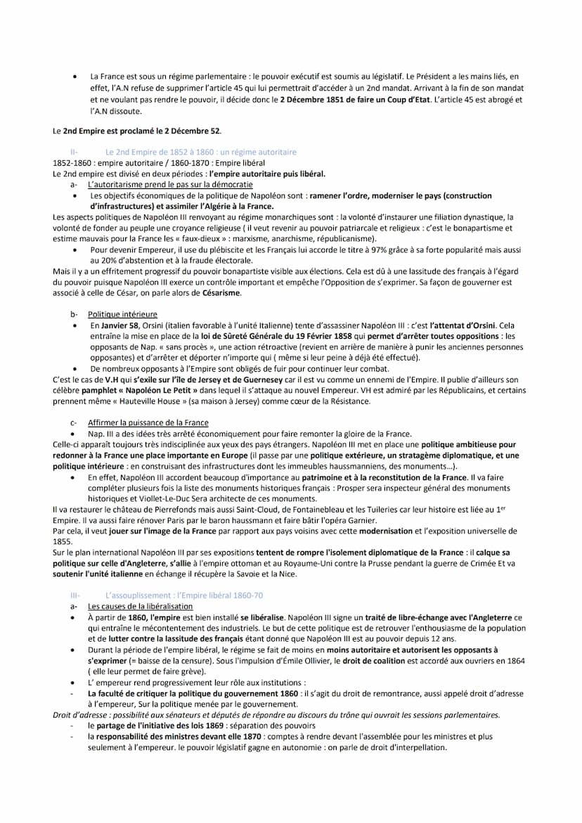 La Révolution de 1789-99 a engendrée deux réactions en France :
→ une adhésion aux principes de 89: rejet de l'absolutisme
→ rejet massif de