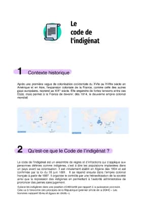 Know Le code de l’indigénat  thumbnail