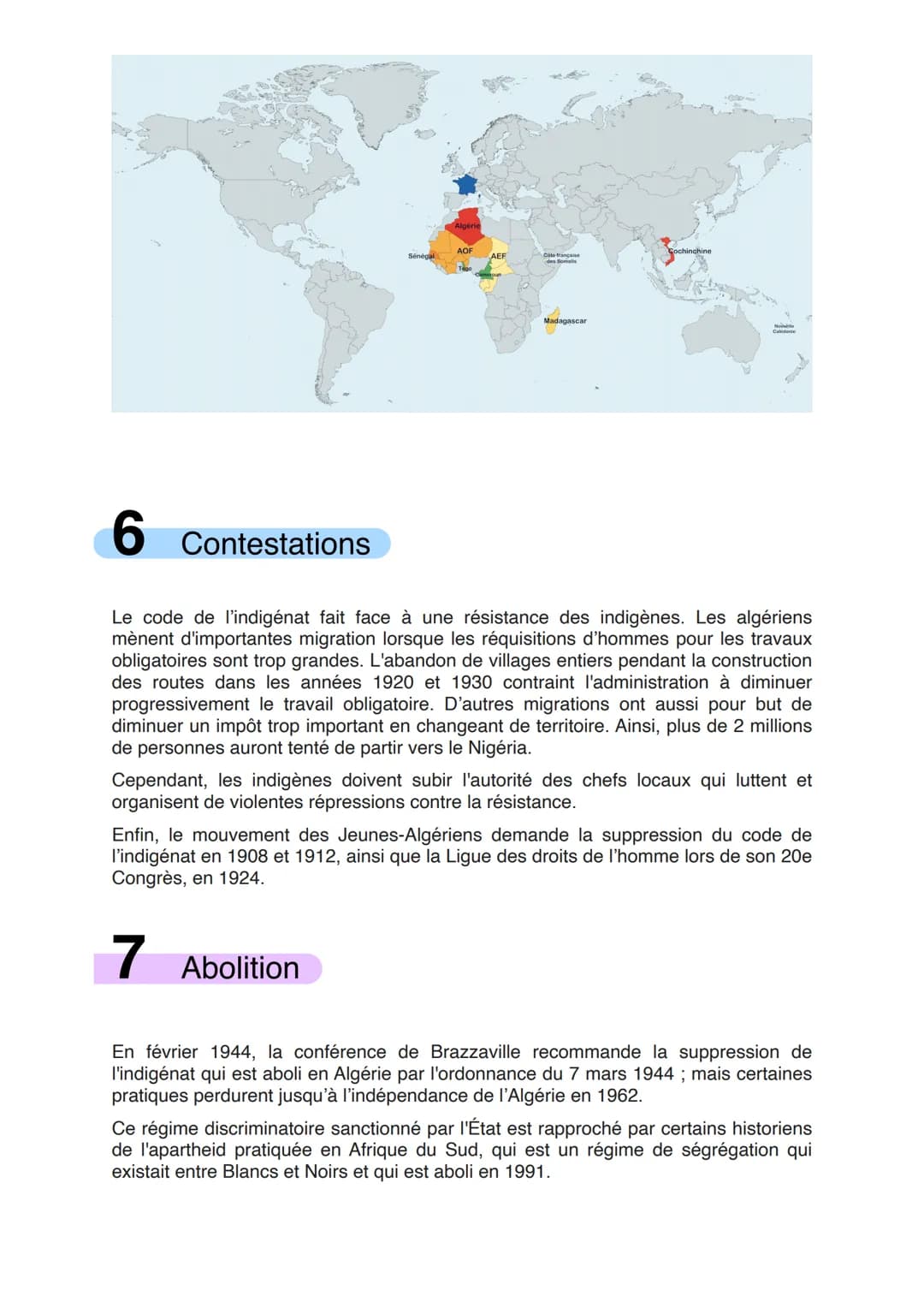 1 Contexte historique
Après une première vague de colonisation occidentale du XVIe au XVIIIe siècle en
Amérique et en Asie, l'expansion colo