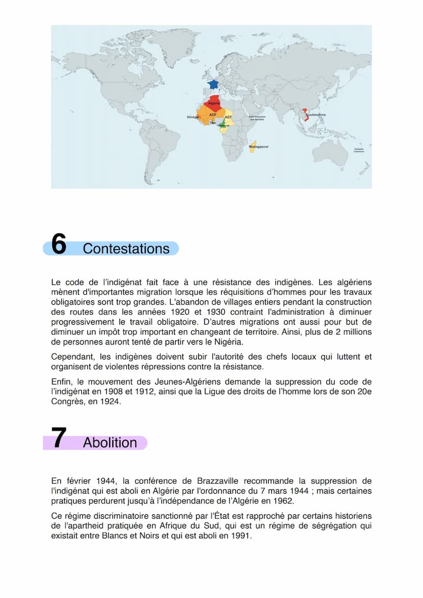 1 Contexte historique
Après une première vague de colonisation occidentale du XVIe au XVIIIe siècle en
Amérique et en Asie, l'expansion colo