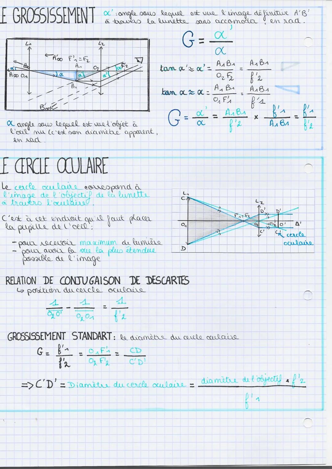 CHAPITRE 9: LA LUNETTE ASTRONOMIQUE
A LUNETTE: un instrument d'optique permettant d'observer les astres
is image agrandie
S OBJECTIF: très g
