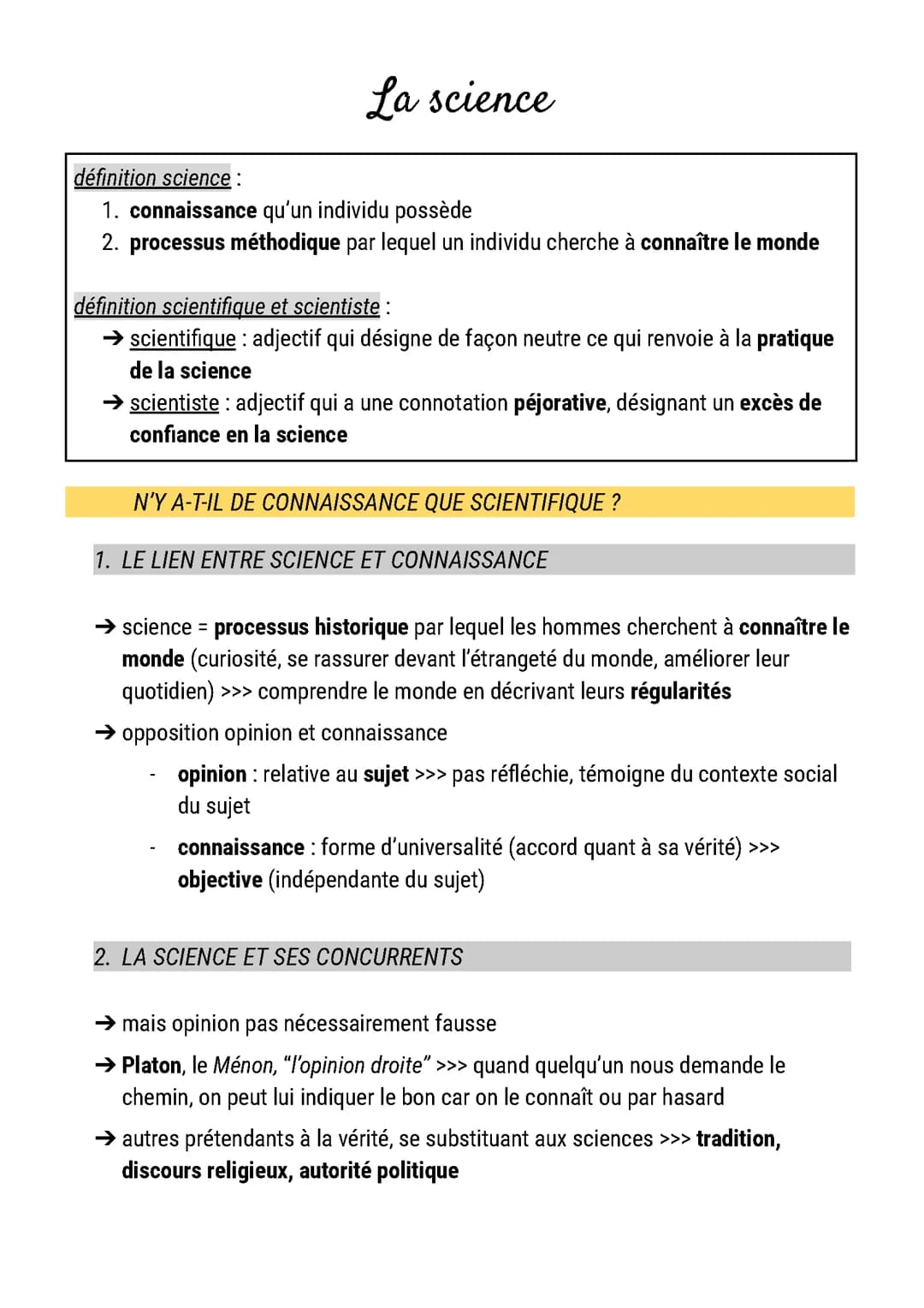 La science (philosophie)
