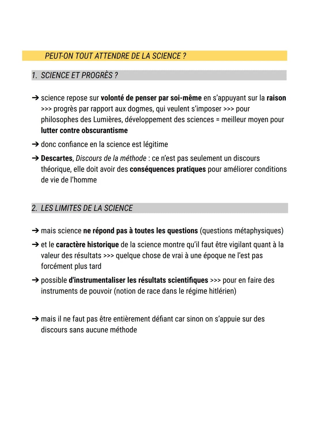 La science
définition science:
1. connaissance qu'un individu possède
2. processus méthodique par lequel un individu cherche à connaître le 