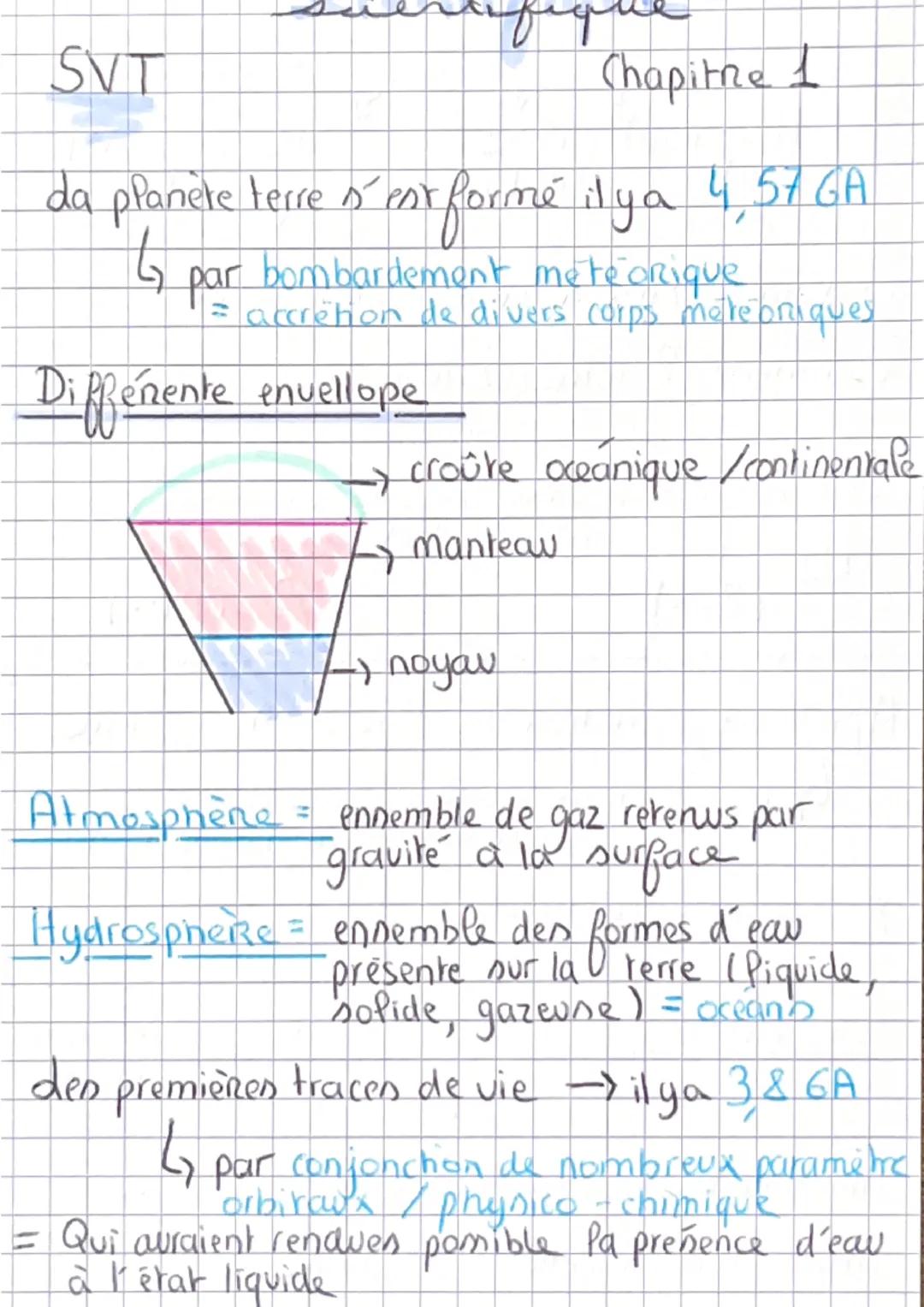  L’atmosphère terrestre et la vie