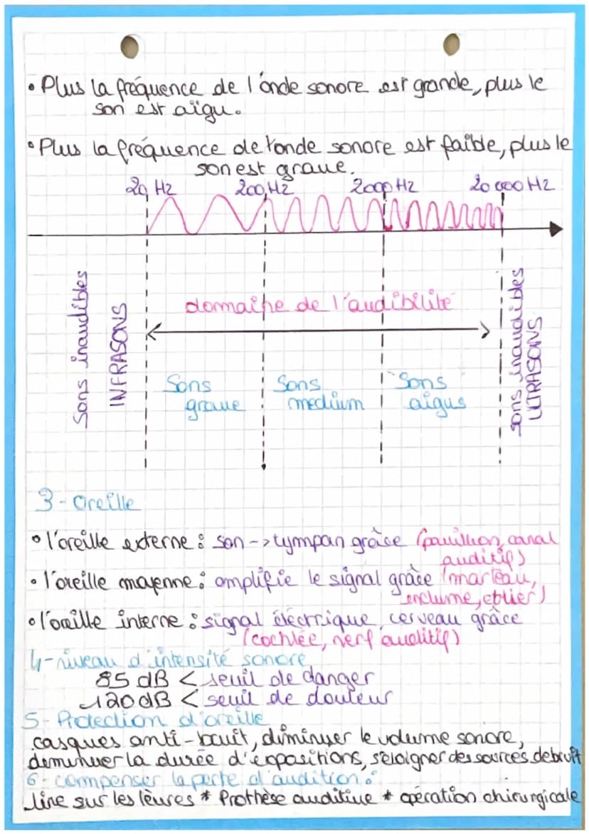 LE SON ET LAUDITION ●
1- L'emission et la propagation d'un son
•Un son est géneré par une membrane qui wibre
im Protterment, im claquement o