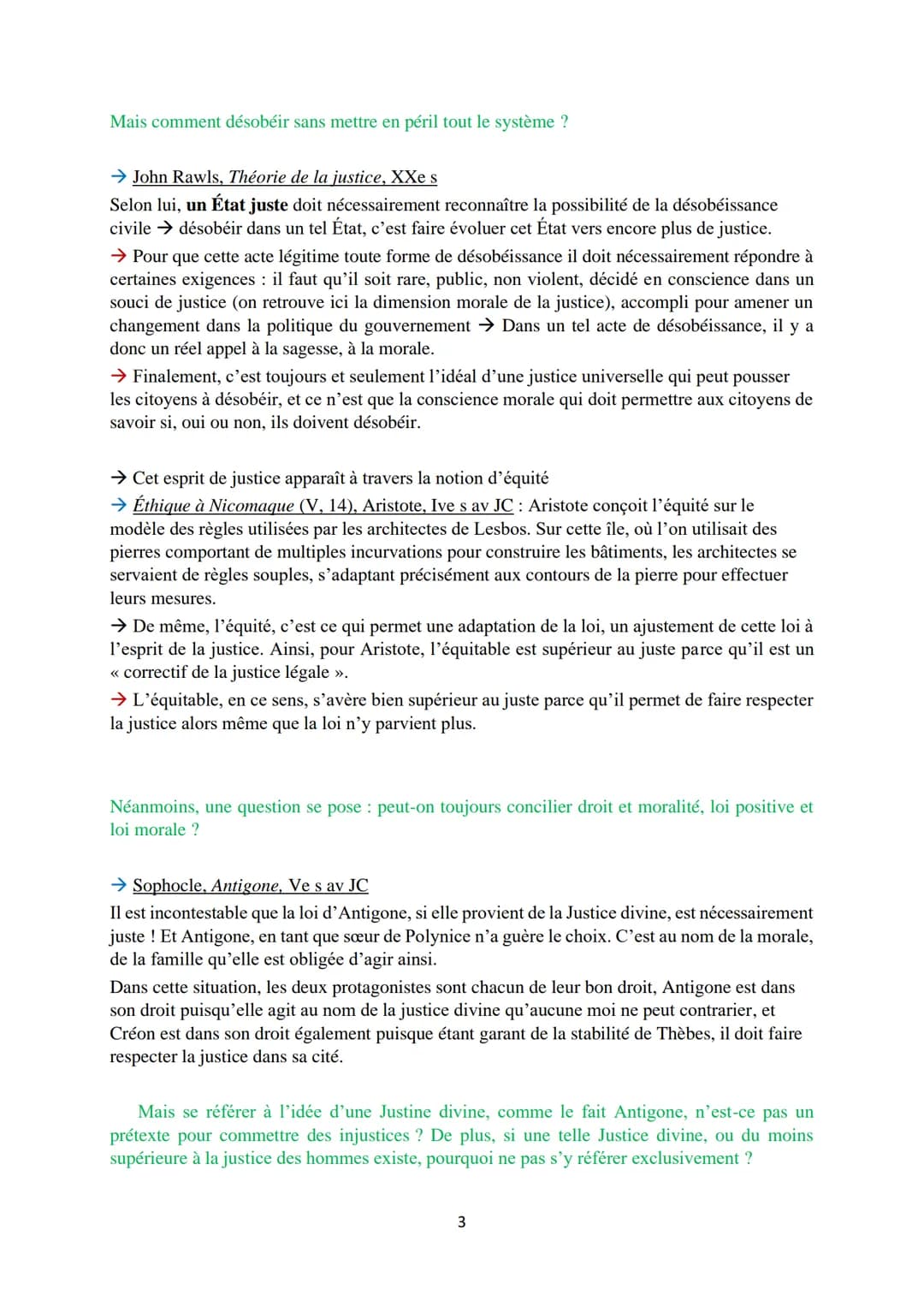 Le droit, le devoir et la justice
1) Justice et droit dans l'Etat : pourquoi préférer la justice à l'injustice?
→ Pour penseurs antiques, ju