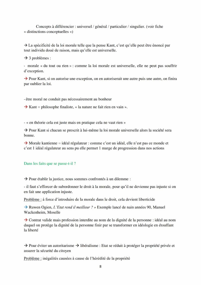 Le droit, le devoir et la justice
1) Justice et droit dans l'Etat : pourquoi préférer la justice à l'injustice?
→ Pour penseurs antiques, ju