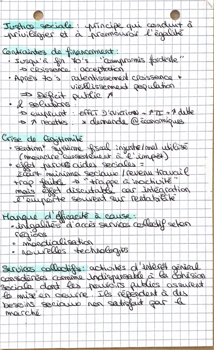 I NEGALITE S
JUSTICE
chapitre 5
COMPLEMENT DU SCHEMA:
Inegalite différence d'accès à des
ressources socialement hierarchisees
Inégalités éco
