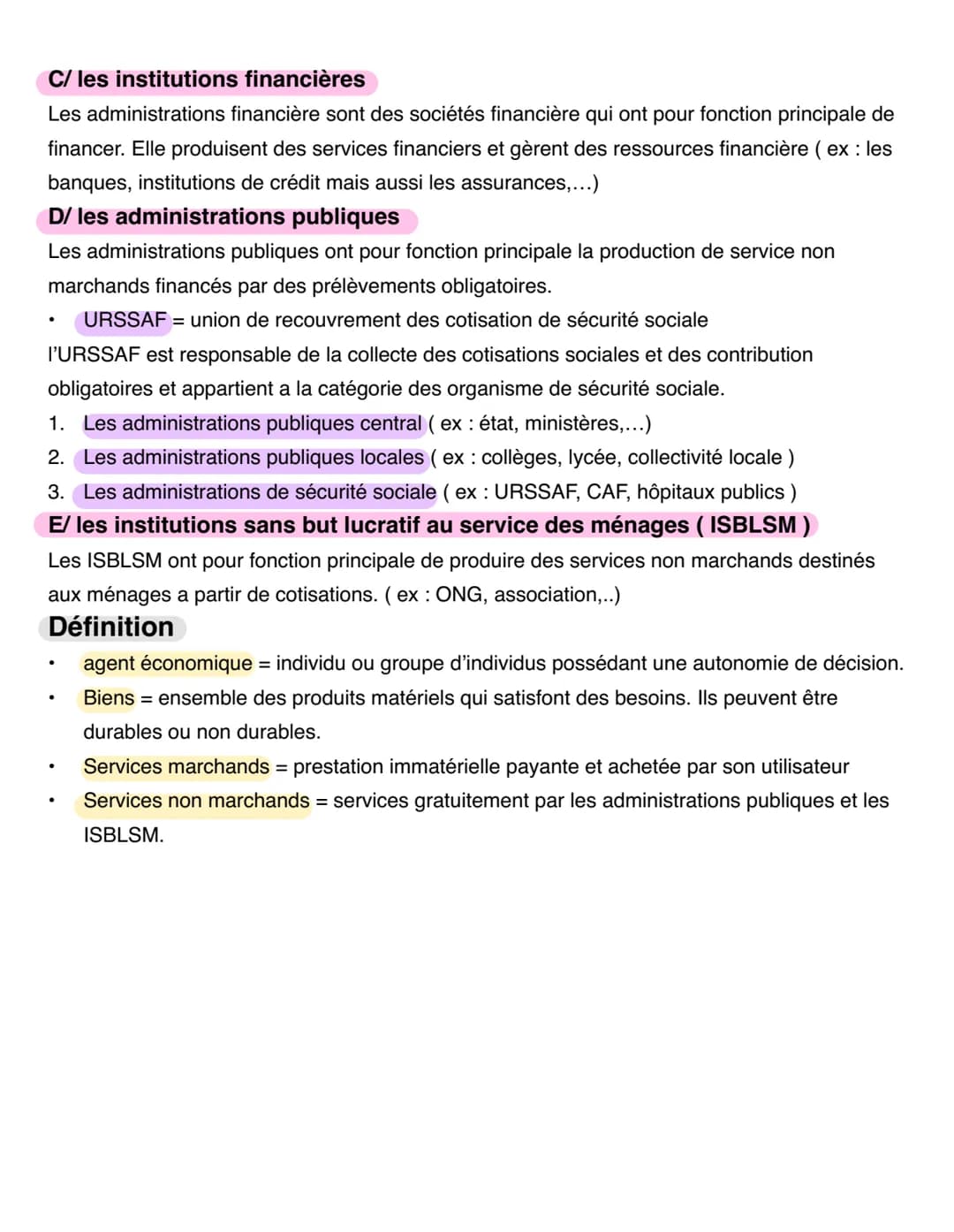 Chapitre.1-l'économie, science de rareté
1/ distinguer la nature des biens et services qui répondent aux
besoins des individus
A/ les besoin