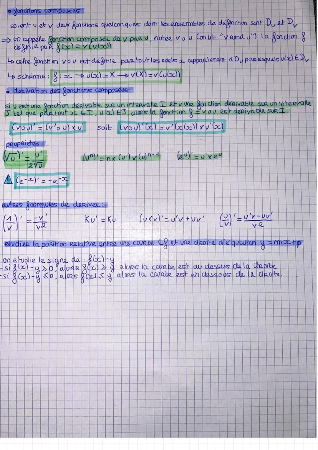 
<p>La dérivation des fonctions est une étape fondamentale en mathématiques. Elle permet notamment de trouver la pente d'une courbe à un poi