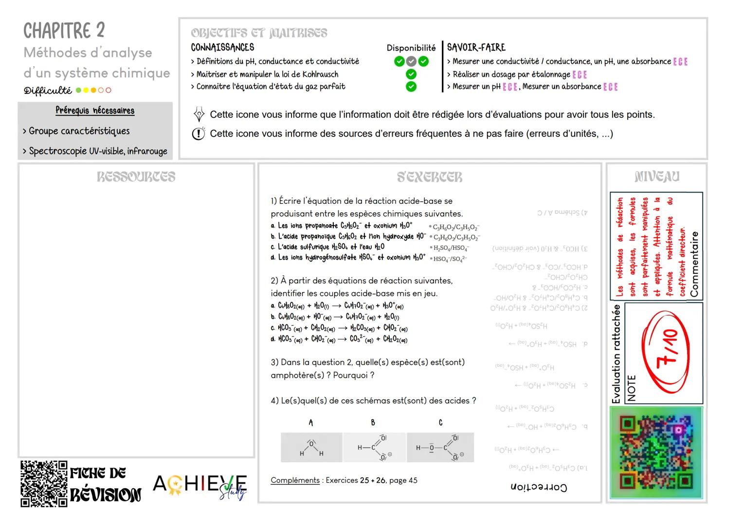 POTENTIEL HYDROGÈNE
sans unité
[H3O+] = C10-PH
$H = -log(\frac{[H3O+]}{C^0})$CONCENTRATION
mol.L-1
4 mol.L-1CONCENTRATION STANDARD.
Le pH d'