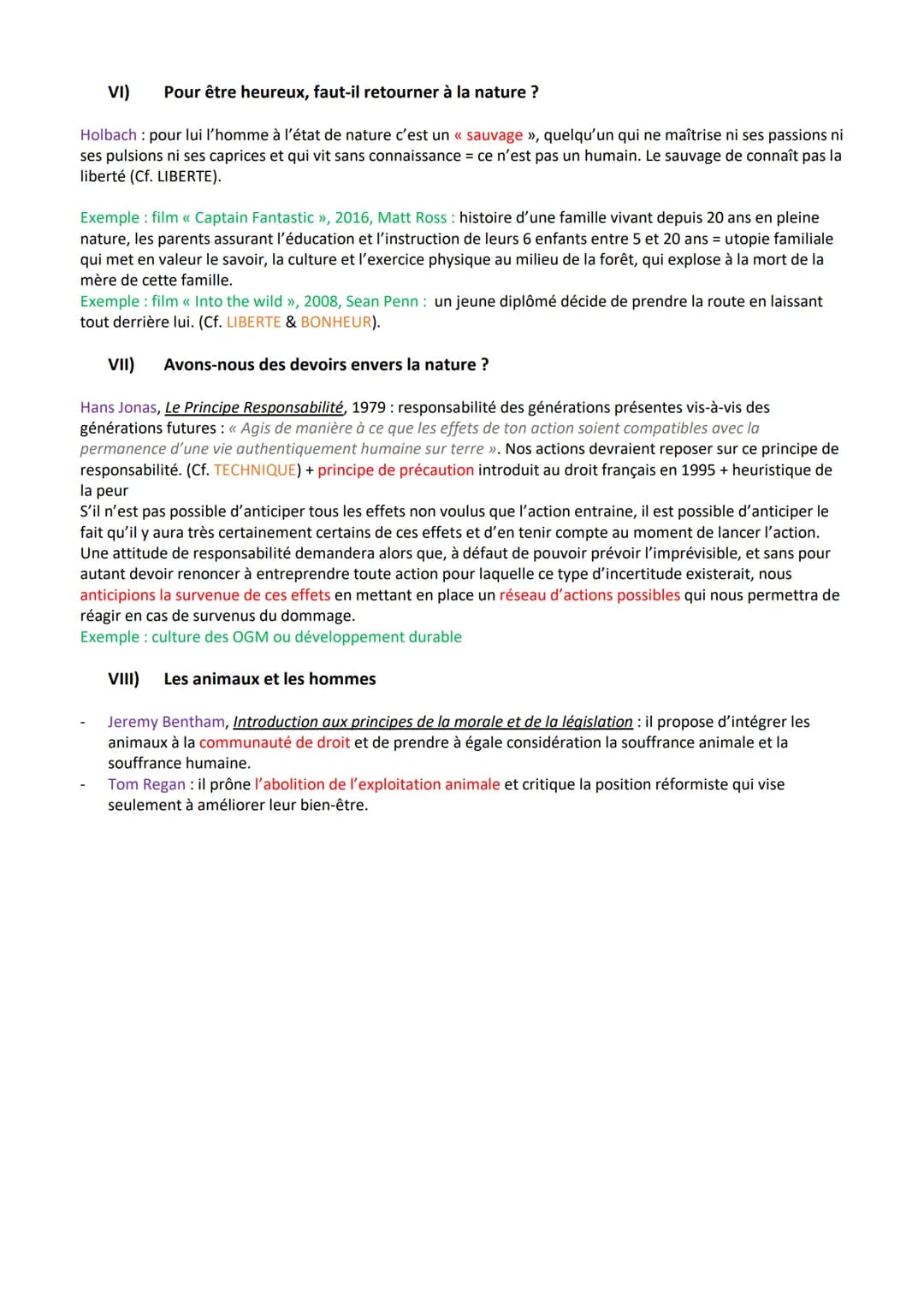 La nature
Nature ensemble des entités et des processus dont l'existence est indépendante de l'homme ; tout
ce qui se fait sans l'homme, ains
