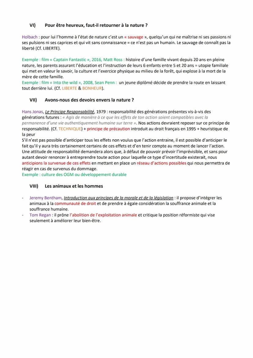 La nature
Nature ensemble des entités et des processus dont l'existence est indépendante de l'homme ; tout
ce qui se fait sans l'homme, ains