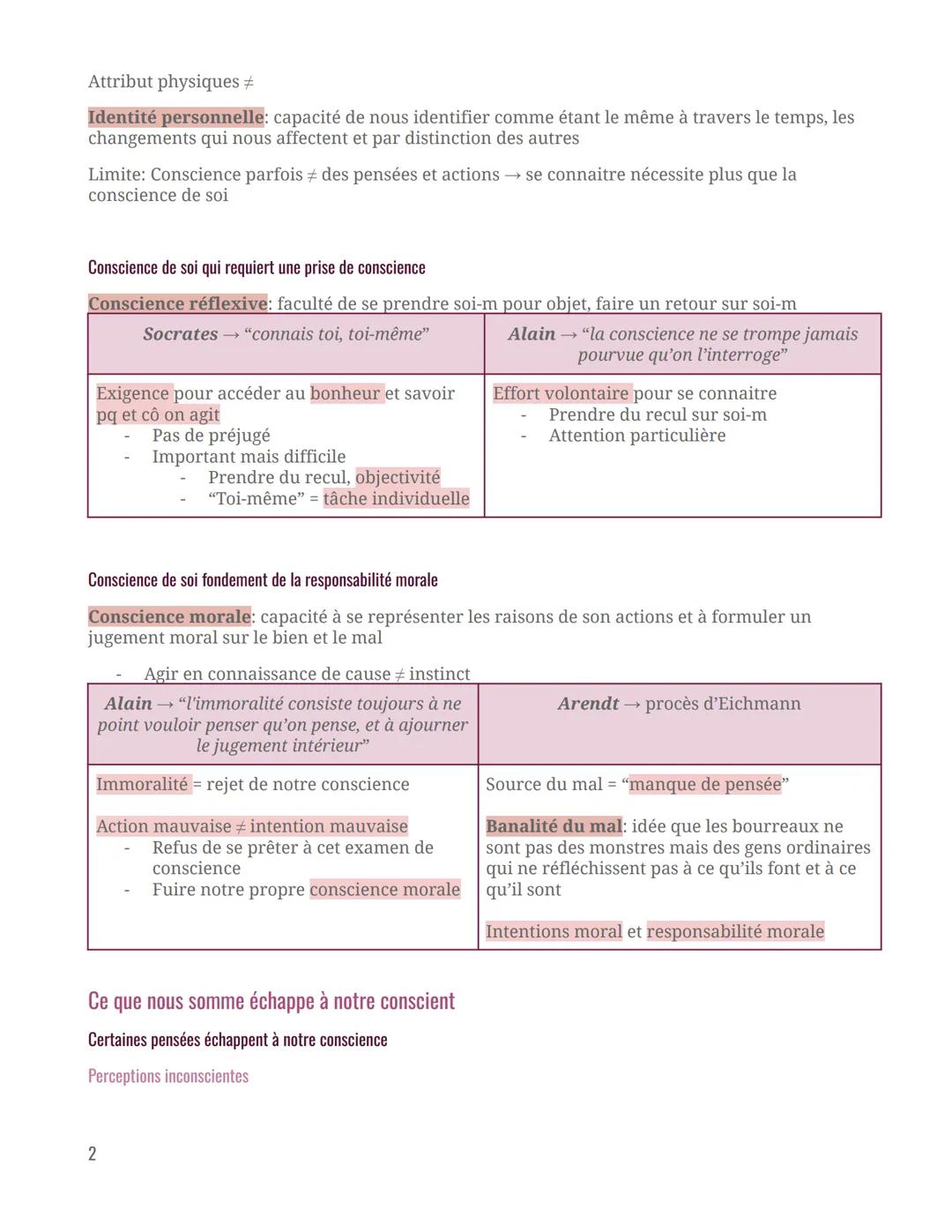 Philosophie
Suis-je ce que j'ai conscience d'être ?
Intro
Conscience: faculté que nous avons à nous connaitre, de connaitre le monde
Savoir 