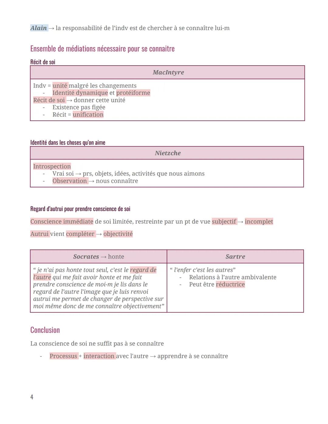Philosophie
Suis-je ce que j'ai conscience d'être ?
Intro
Conscience: faculté que nous avons à nous connaitre, de connaitre le monde
Savoir 
