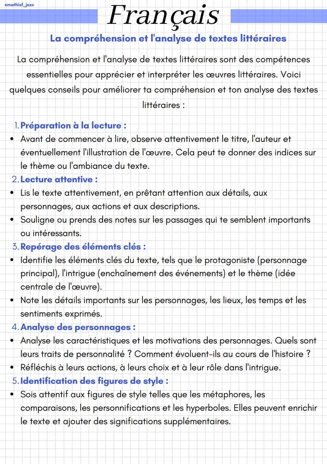 emathisf_jsxc
La compréhension et l'analyse de textes littéraires sont des compétences
essentielles pour apprécier et interpréter les œuvres