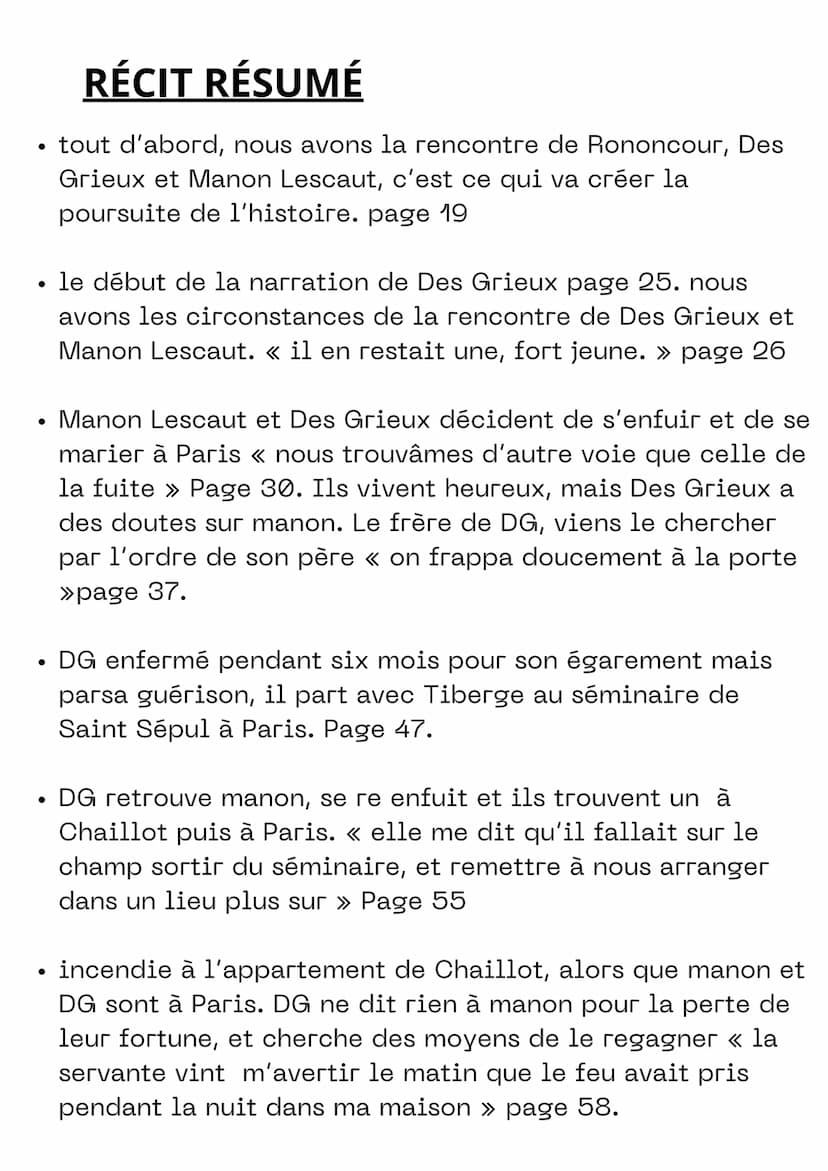 MANON LESCAUT
L'IDÉE QUE JE ME FAIS
Je ne fais pas vraiment de préavis au sujet du
roman, je fais simplement des suppositions
avec la premiè