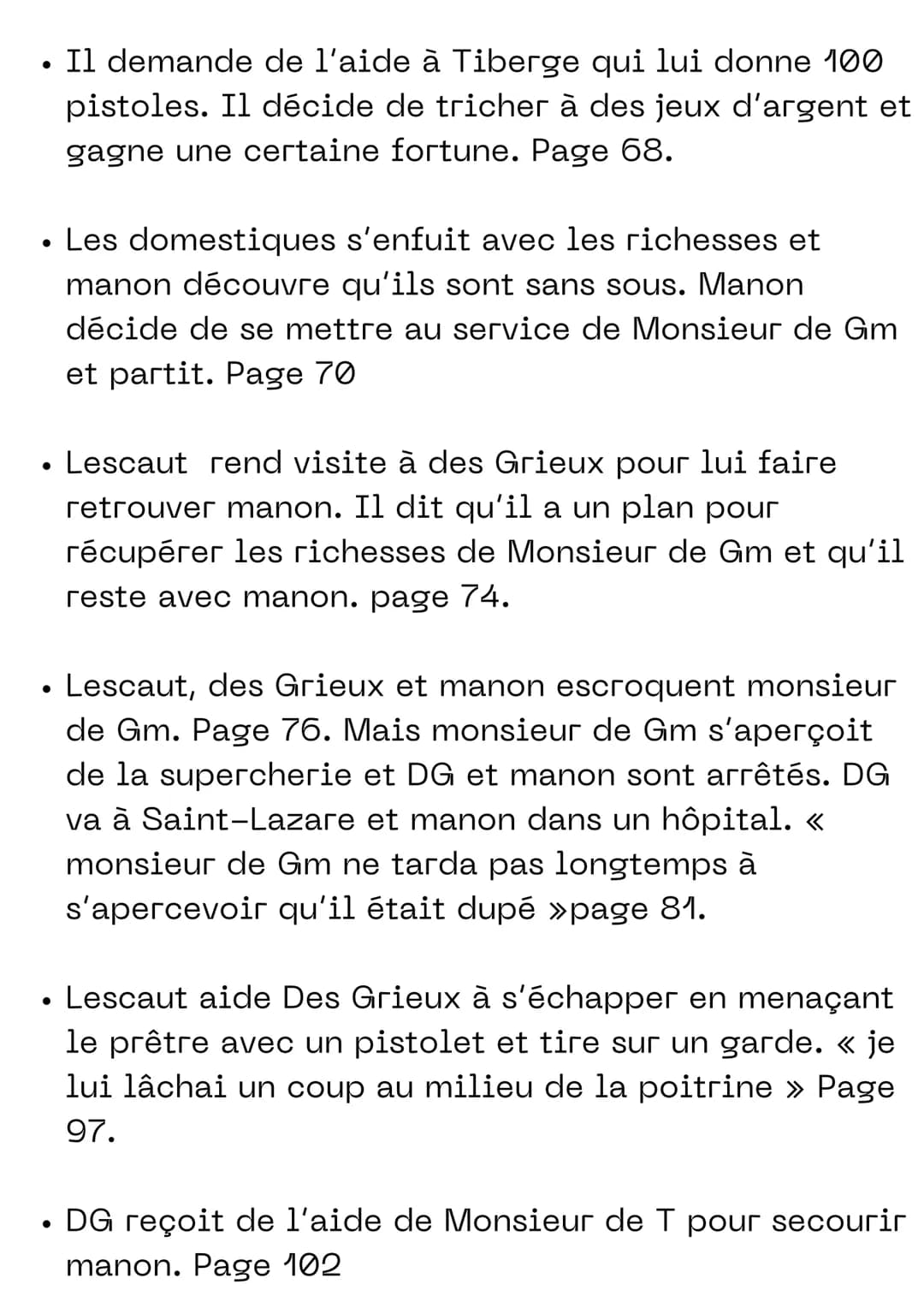 MANON LESCAUT
L'IDÉE QUE JE ME FAIS
Je ne fais pas vraiment de préavis au sujet du
roman, je fais simplement des suppositions
avec la premiè