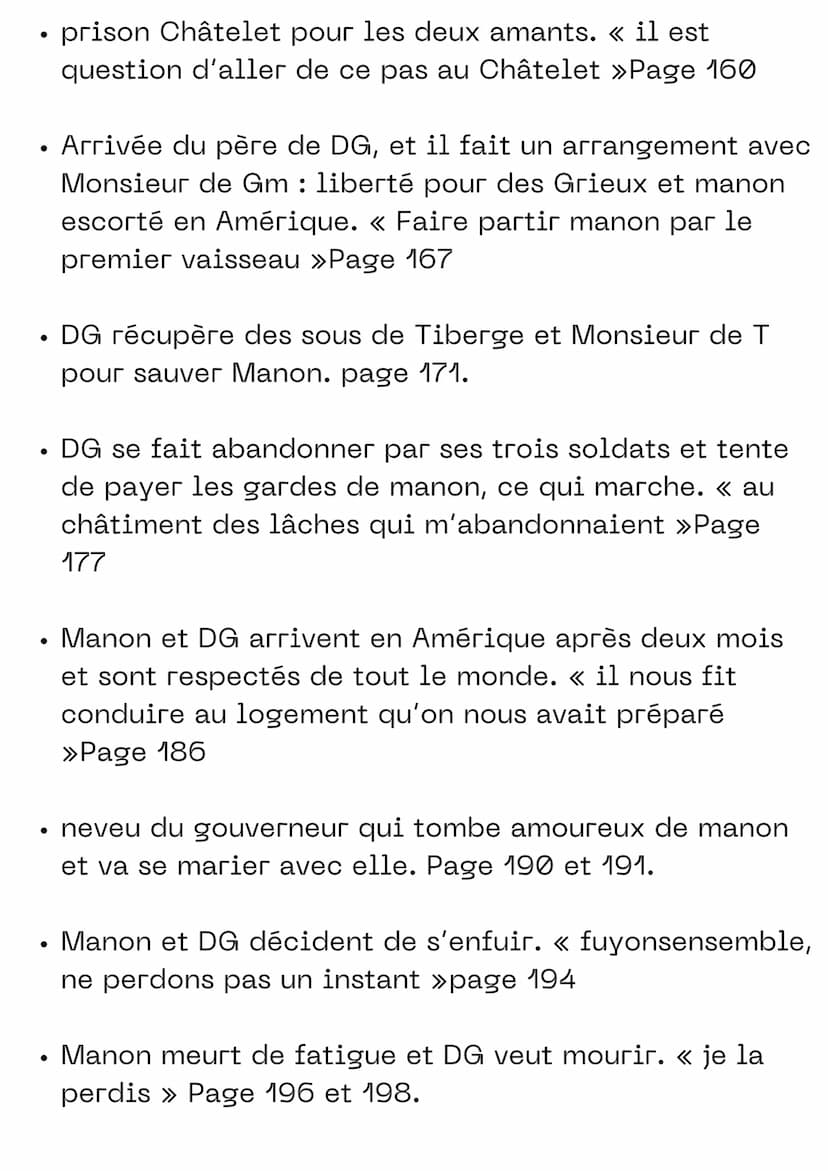 MANON LESCAUT
L'IDÉE QUE JE ME FAIS
Je ne fais pas vraiment de préavis au sujet du
roman, je fais simplement des suppositions
avec la premiè