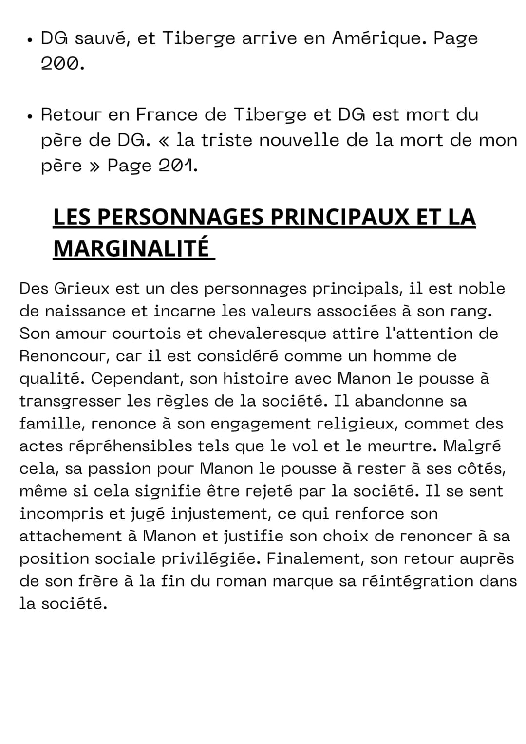 MANON LESCAUT
L'IDÉE QUE JE ME FAIS
Je ne fais pas vraiment de préavis au sujet du
roman, je fais simplement des suppositions
avec la premiè