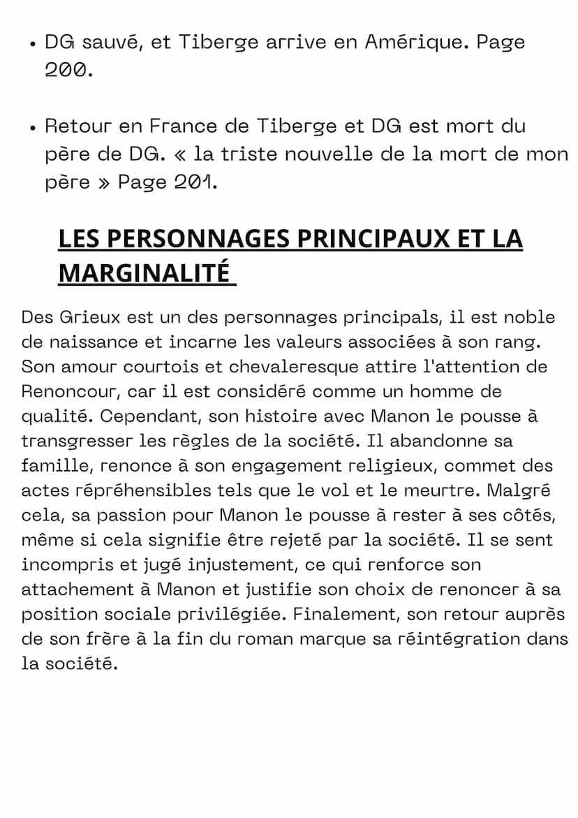 MANON LESCAUT
L'IDÉE QUE JE ME FAIS
Je ne fais pas vraiment de préavis au sujet du
roman, je fais simplement des suppositions
avec la premiè