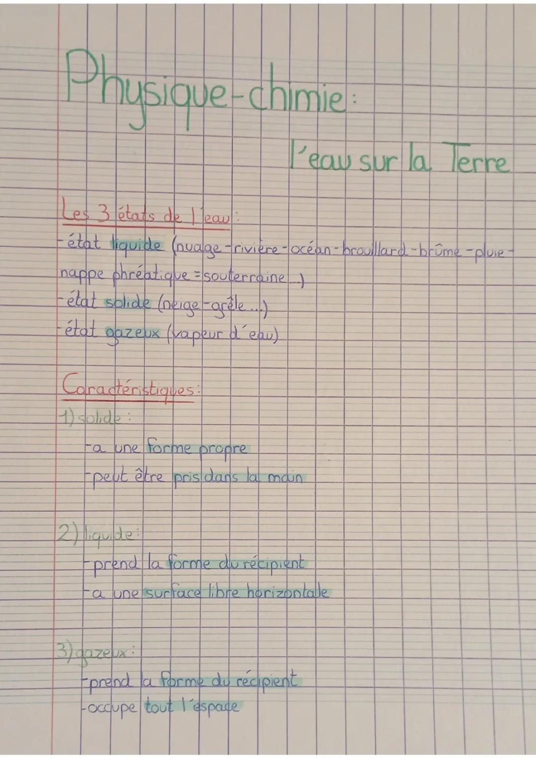 Les états de la matière : Comprendre l'eau et ses transformations