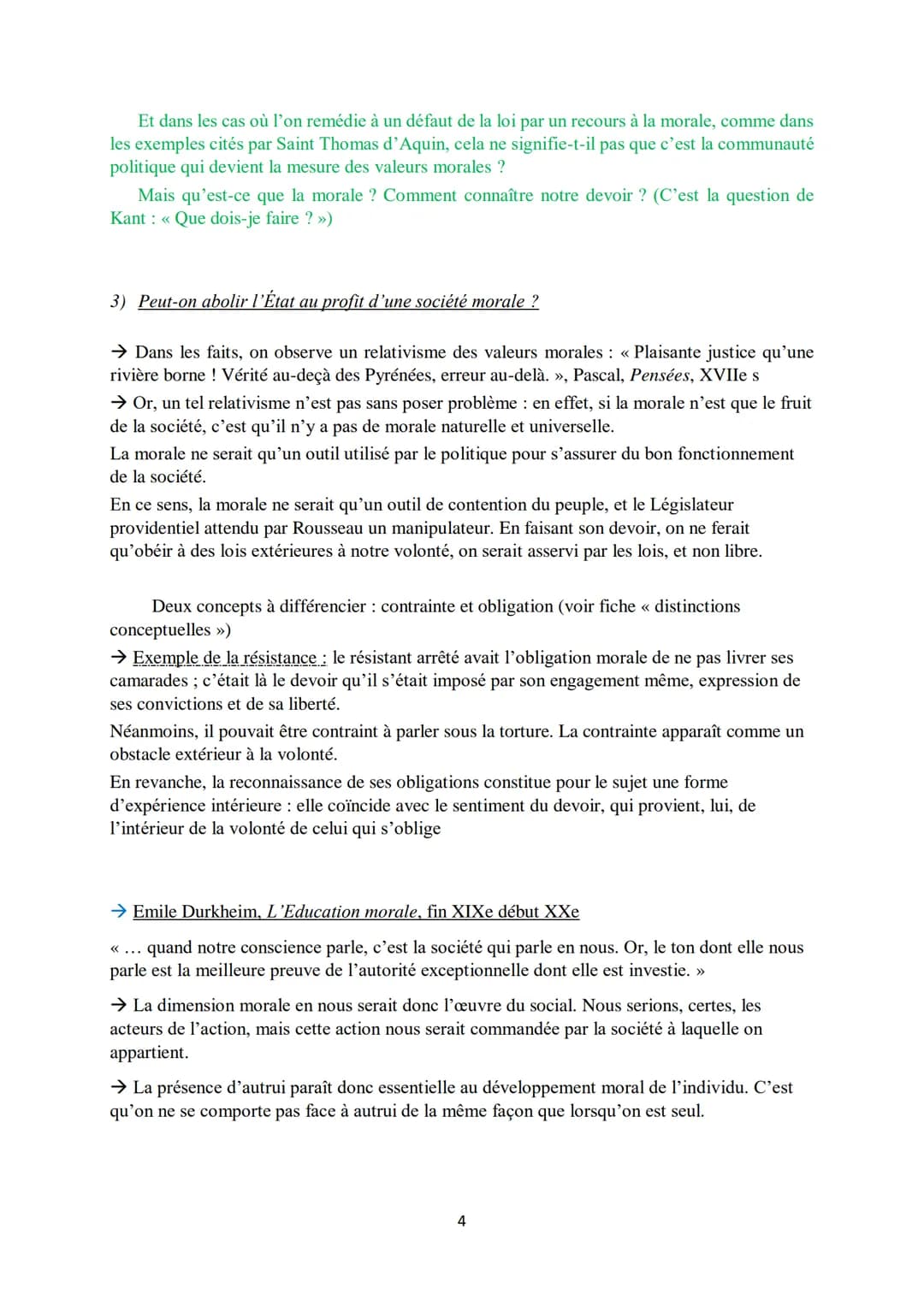 Devoir et justice
1) Justice et droit dans l'Etat : pourquoi préférer la justice à l'injustice?
→ Pour penseurs antiques, justice = vertu to