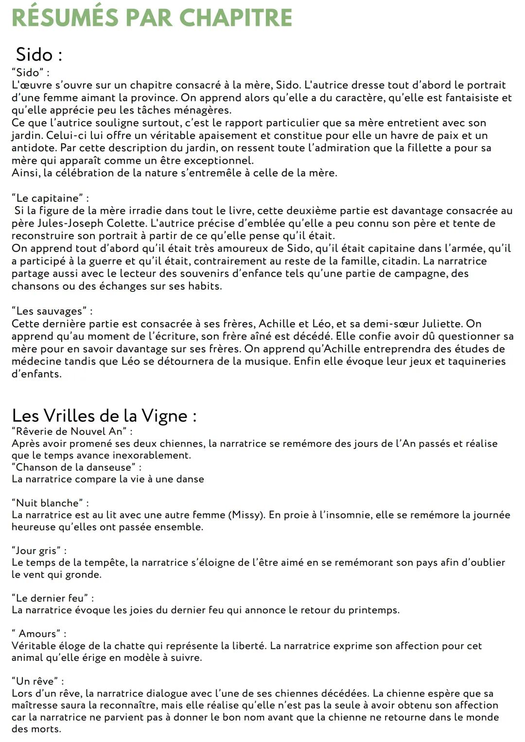 SIDO & LES VRILLES DE
LA VIGNE
COLETTE
à savoir, résumés & citations
À savoir
BIOGRAPHIE
Sidonie-Gabrielle Colette est née en 1873 en Bourgo