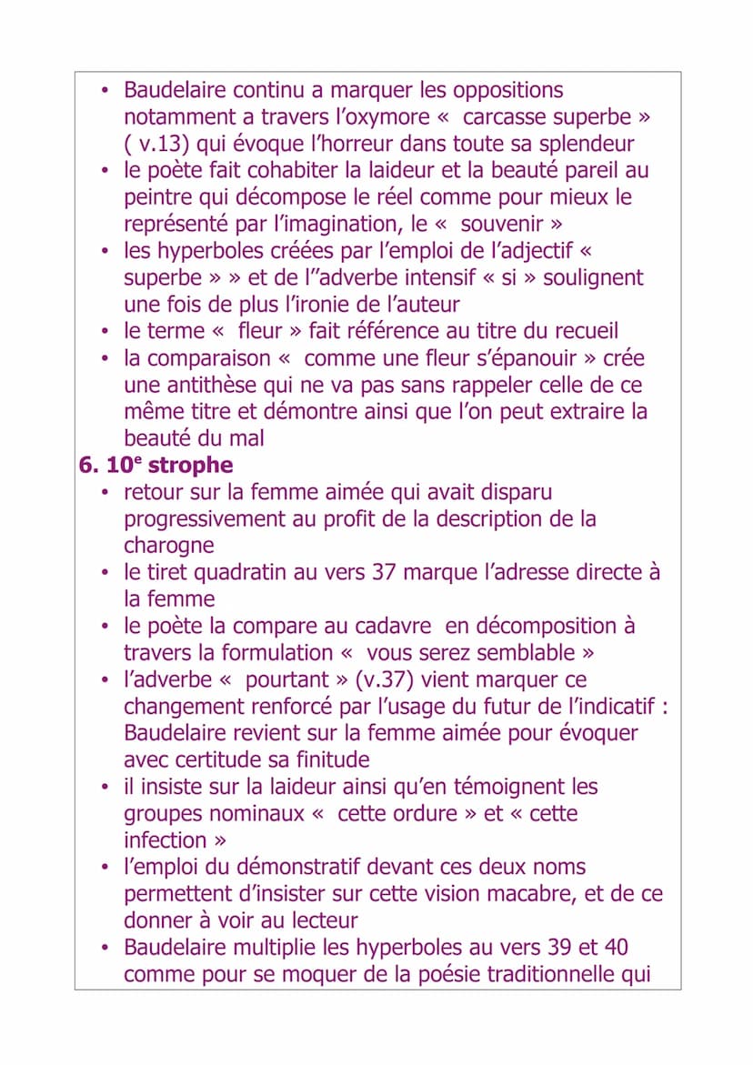 Objet d'étude : la poésie du XIXe au XXIe siècle
Titre de la séquence : La poésie
Auteur : Charles Baudelaire
Dates / siècle de l'auteur : X