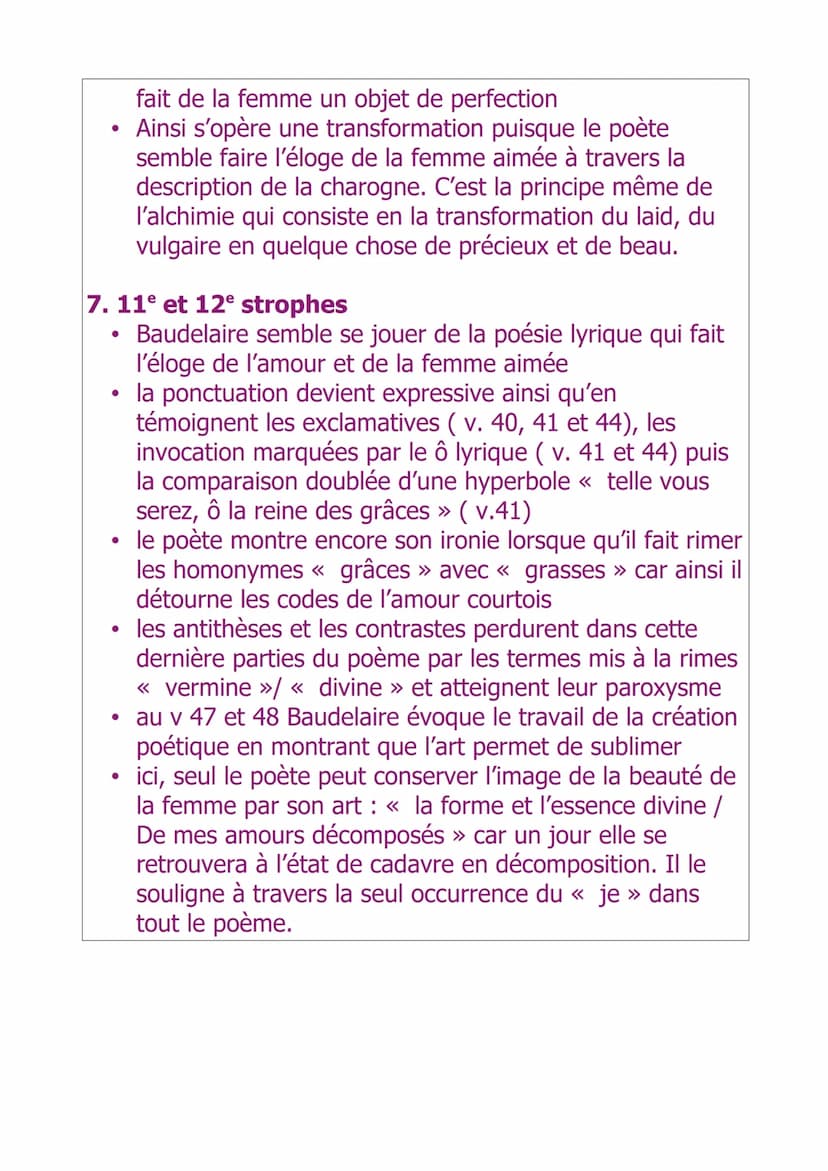 Objet d'étude : la poésie du XIXe au XXIe siècle
Titre de la séquence : La poésie
Auteur : Charles Baudelaire
Dates / siècle de l'auteur : X