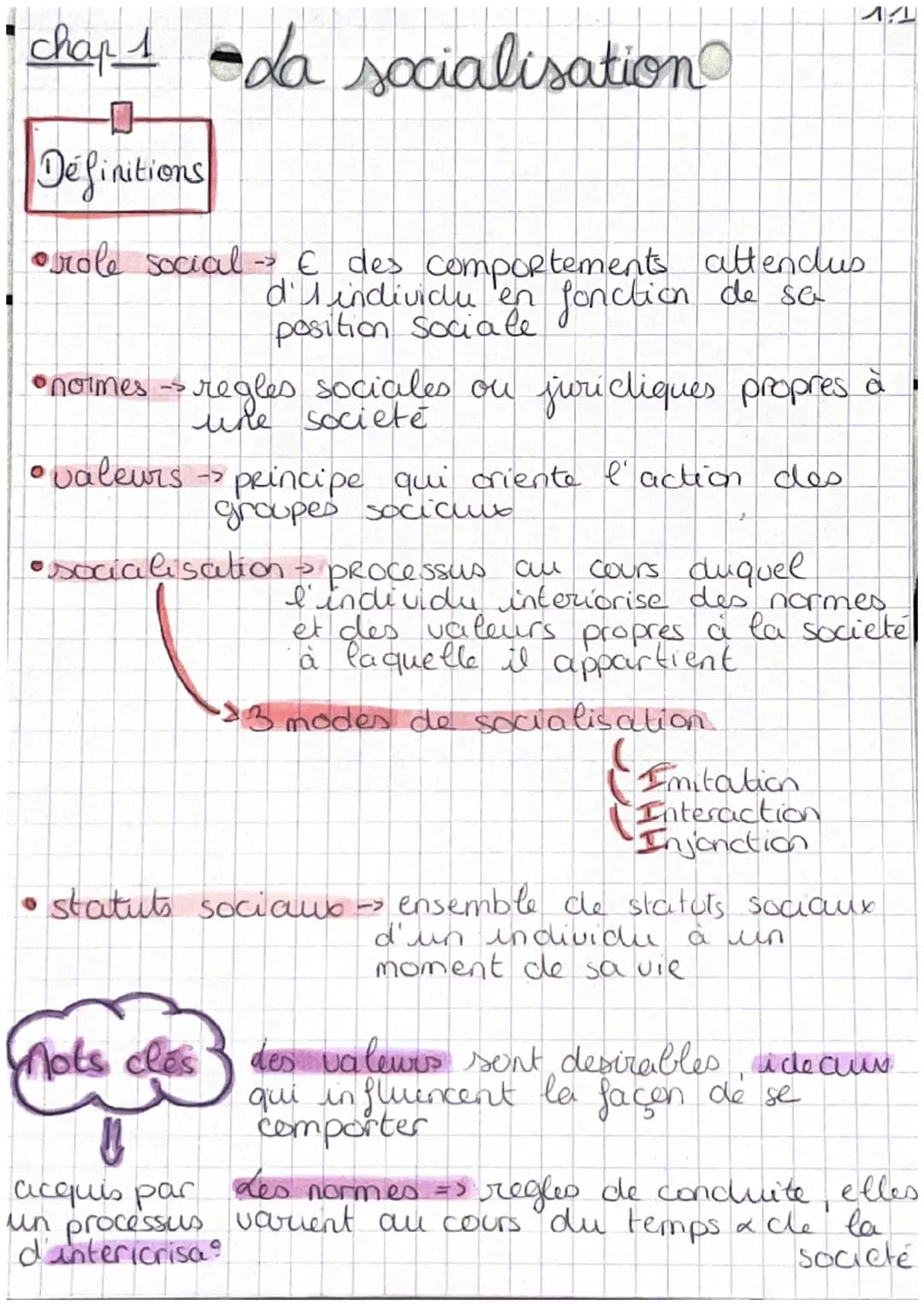 La socialisation 