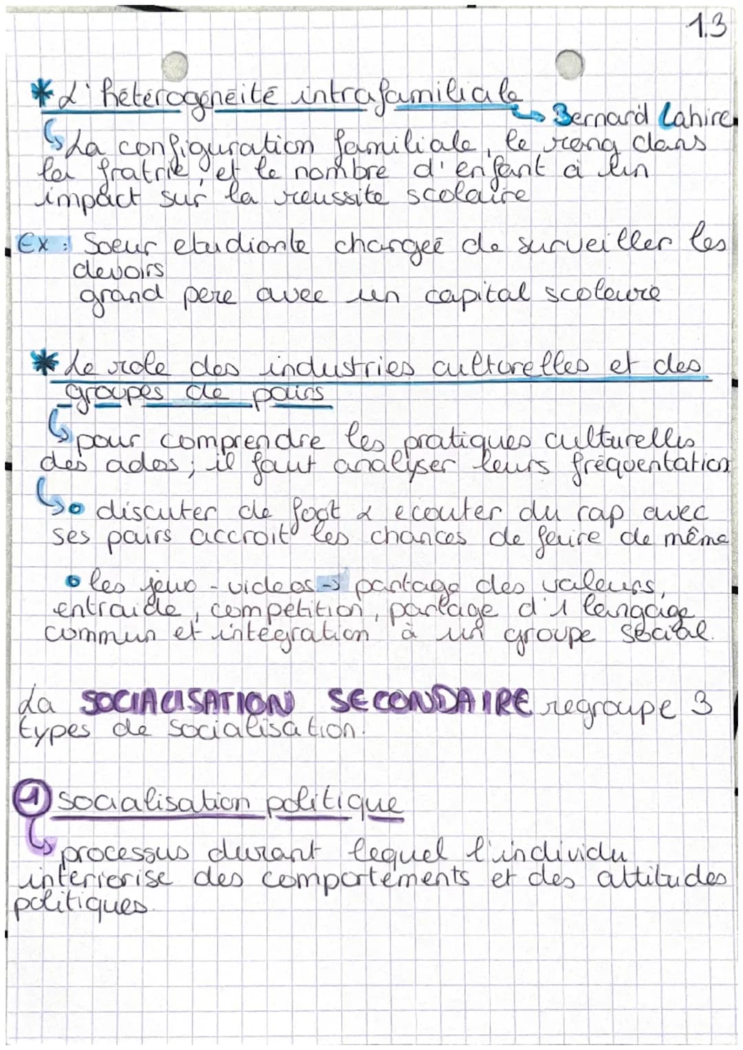 • chap 1 da socialisation
-0-
Définitions
->
•role social → € des comportements attendus
d'I individu en fonction de sa
position sociale.
• 