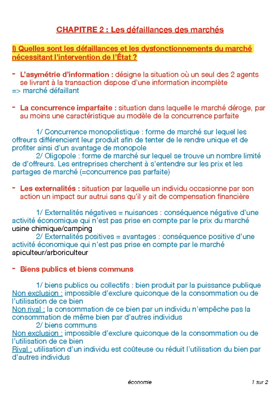 Les Défaillances de l'État et du Marché : Exemples et Explications Faciles