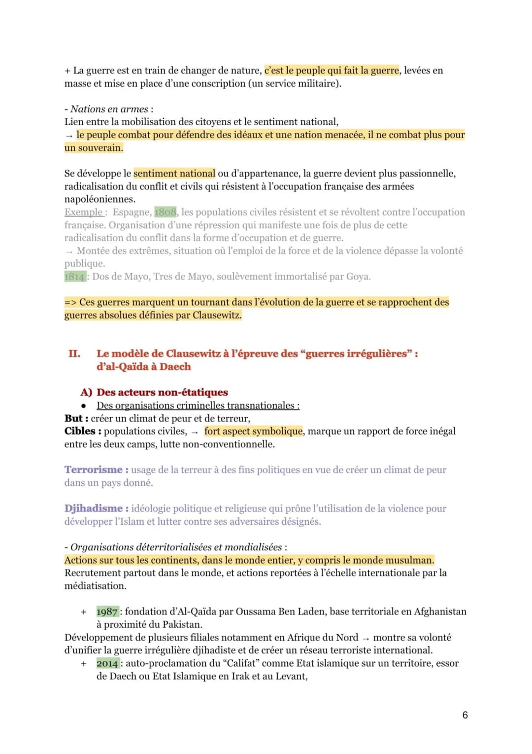 FAIRE LA GUERRE, FAIRE LA PAIX : FORMES DE CONFLITS ET MODES DE
RÉSOLUTION
AXE 1: La dimension politique de la guerre : des conflits interét