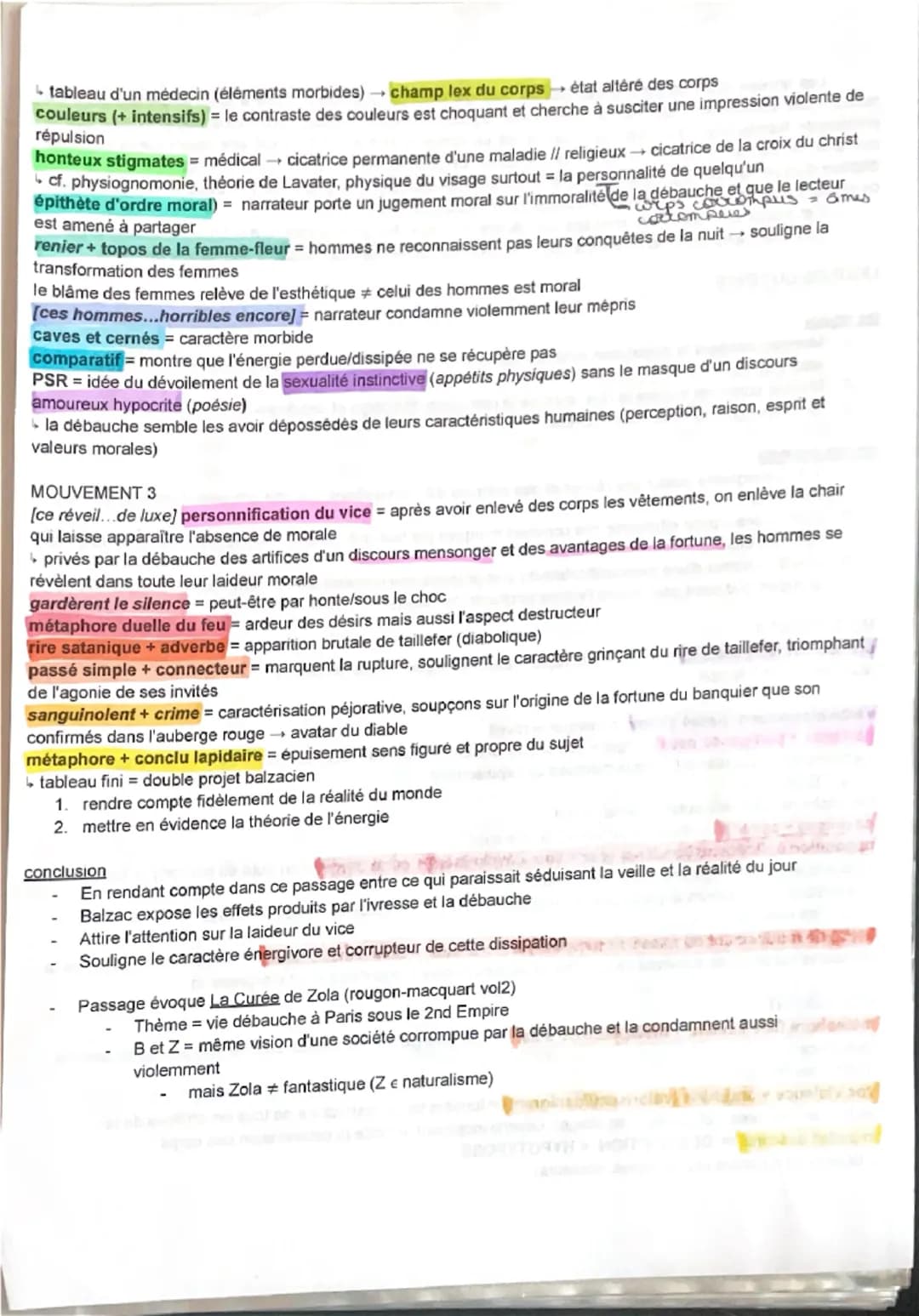 Honoré de Balzac, La Peau de chagrin, 1831
1
5
10
Le lendemain, vers midi, la belle Aquilina se leva, baillant, fatiguée, et les joues
marbr