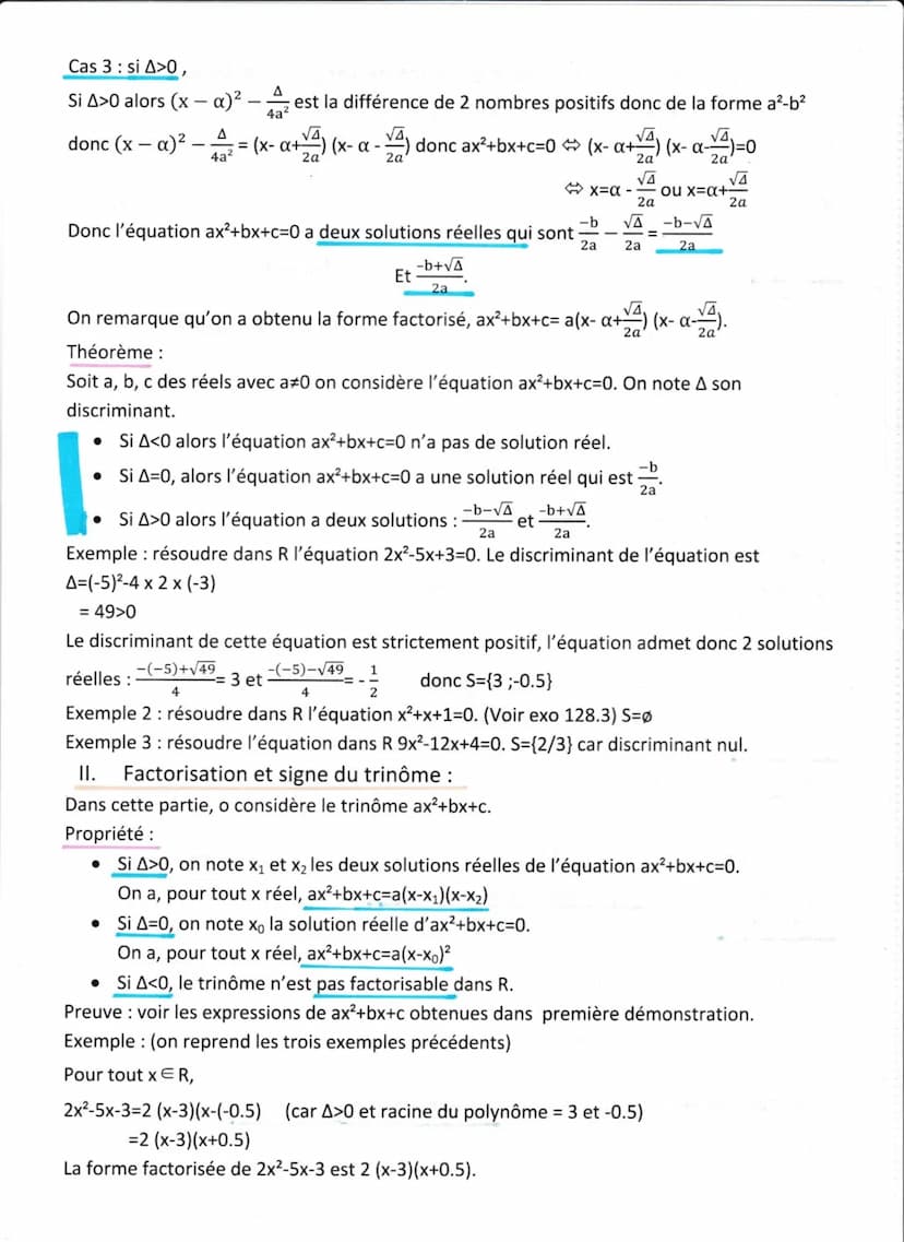 Chapitre 1 : fonction polynôme du second degré.
1) Généralité sur les fonctions (rappel):
Sens de variation :
Définition: soit f une fonctio